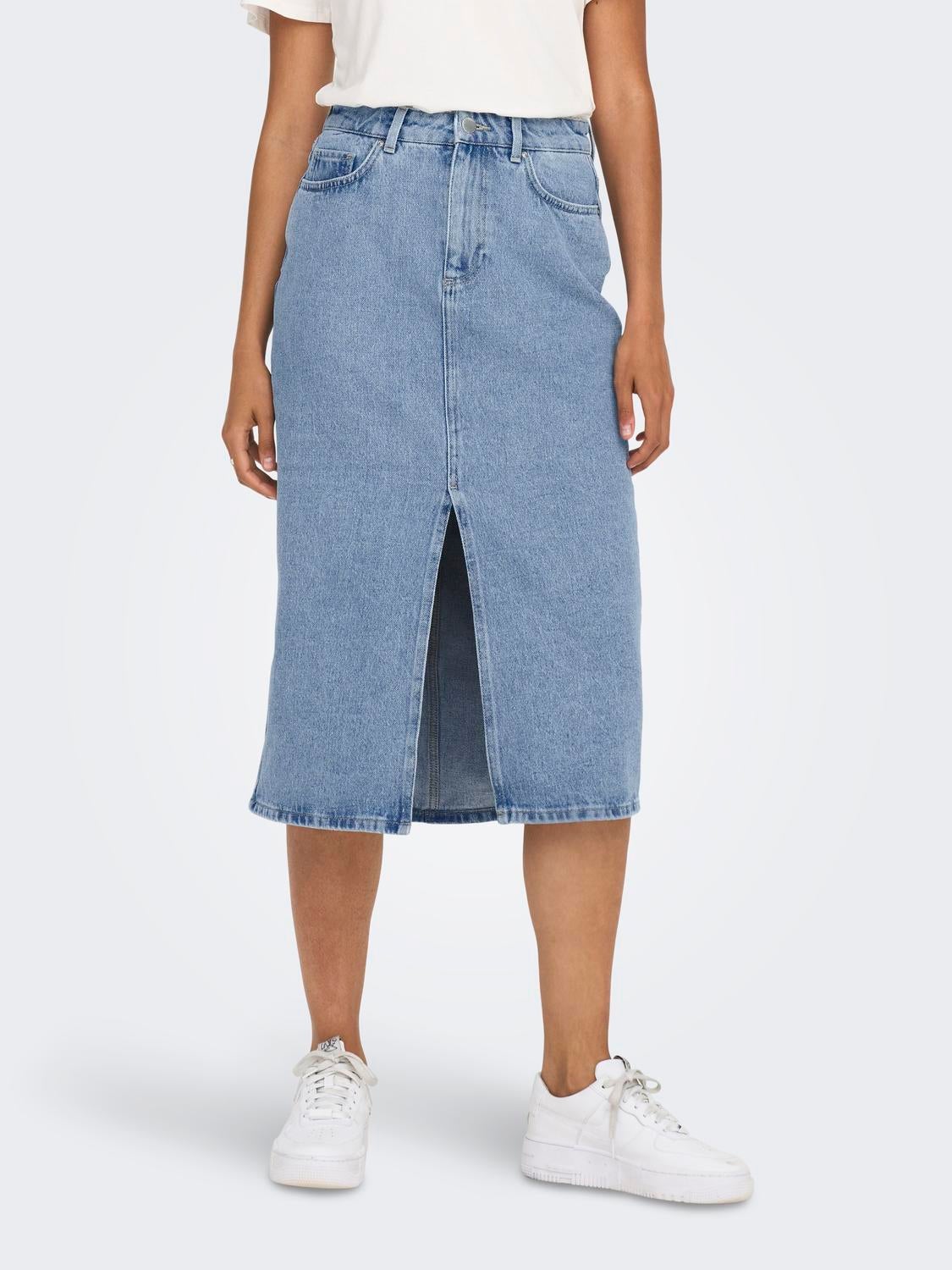 ONLBIANCA Jeansrock Light Blue Denim