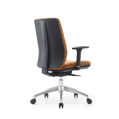 Fauteuil de bureau SHERMAN Gold - accoudoirs réglables - Appui-tête en option - marron