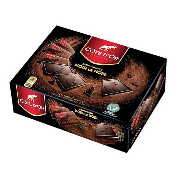 Mignonnettes Côte d'Or au chocolat noir, boîte de 120