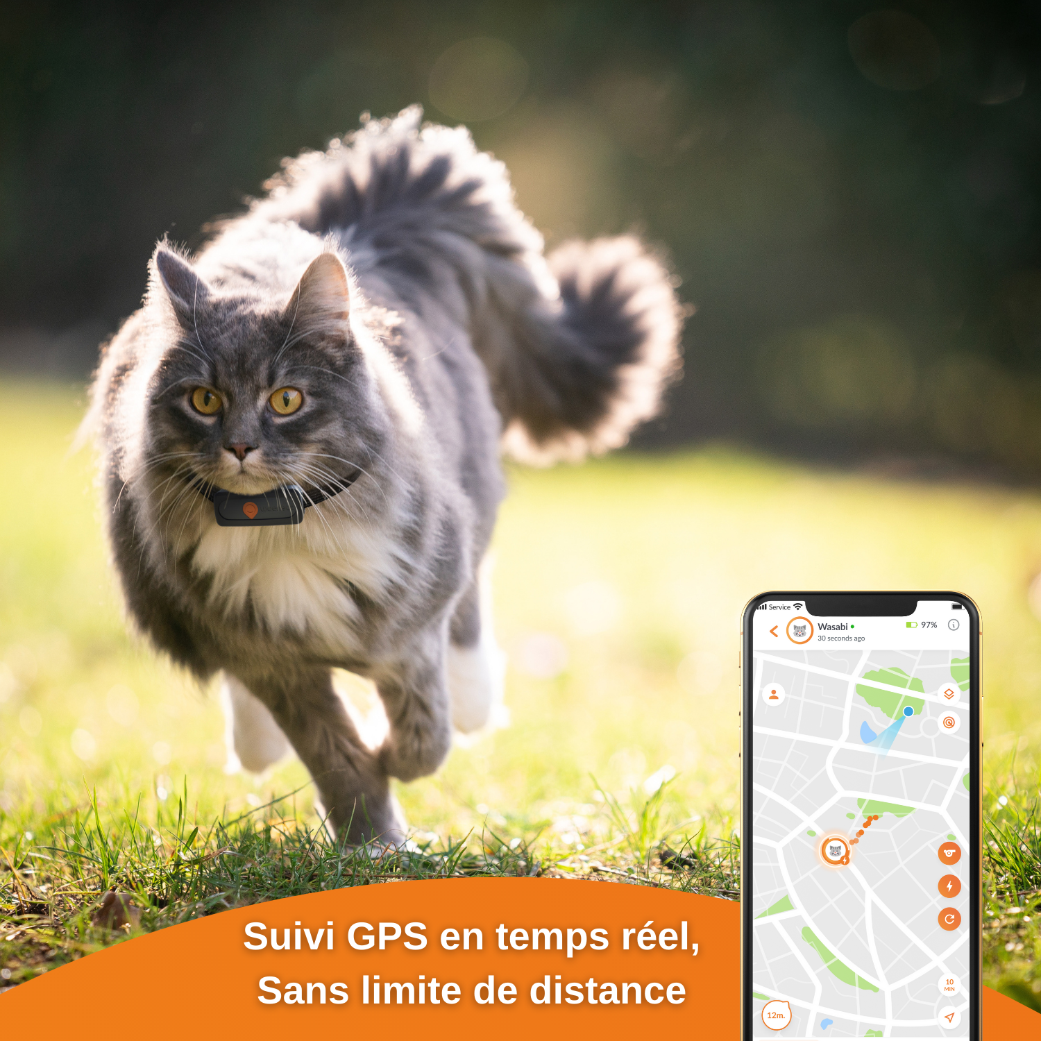 XS - collier gps pour chat (black edition 2023)