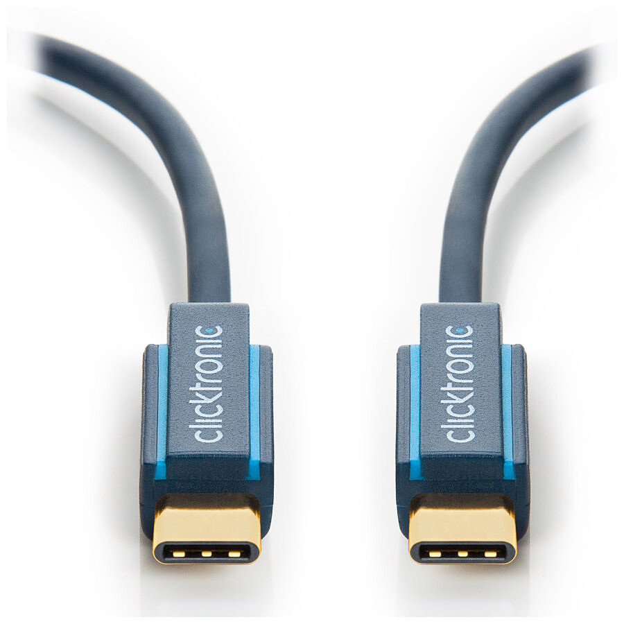Clicktronic Câble USB-C To USB-C 3.1 (Mâle/Mâle) - 2 m