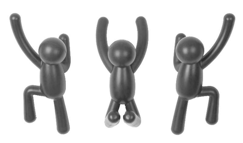 Zurbrüggen Buddy Wandhaken schwarz