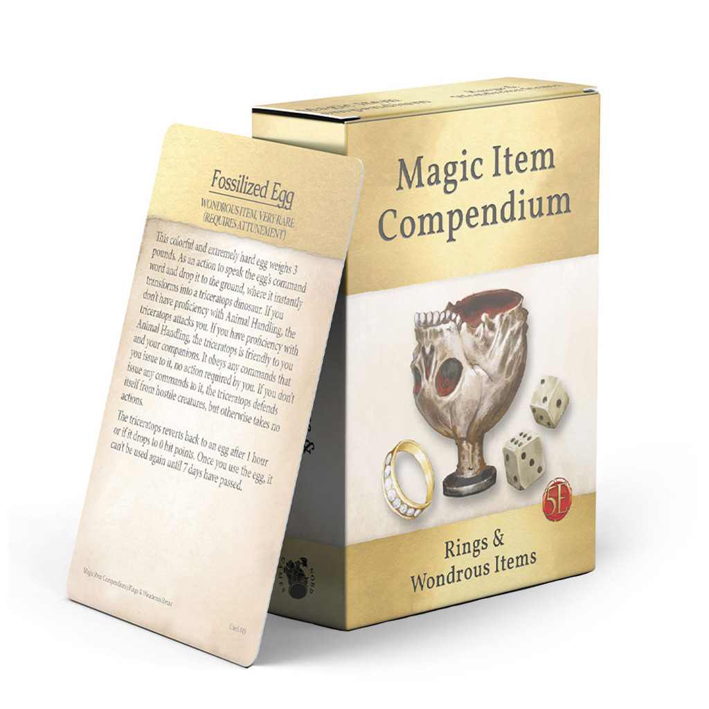 Deck de Recueil d'Objets Magiques: Anneaux et Objets Merveilleux