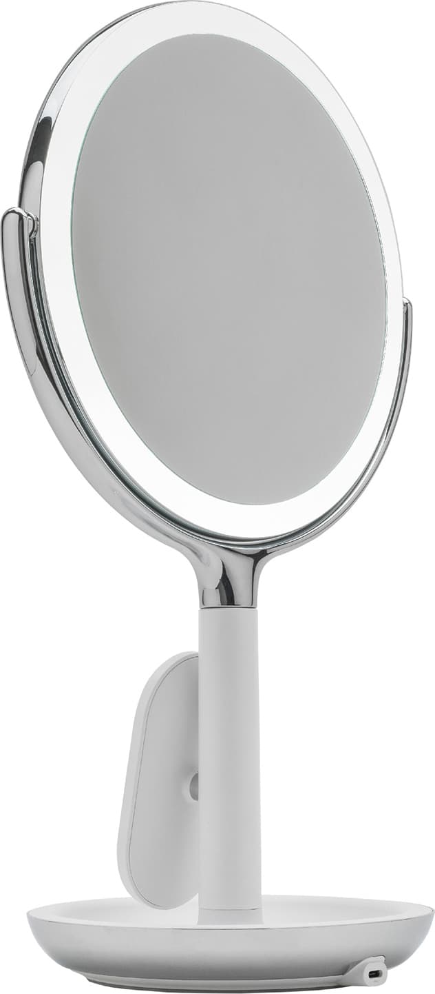 Sharper Image LED makeup-spejl med trådløs oplader P001307