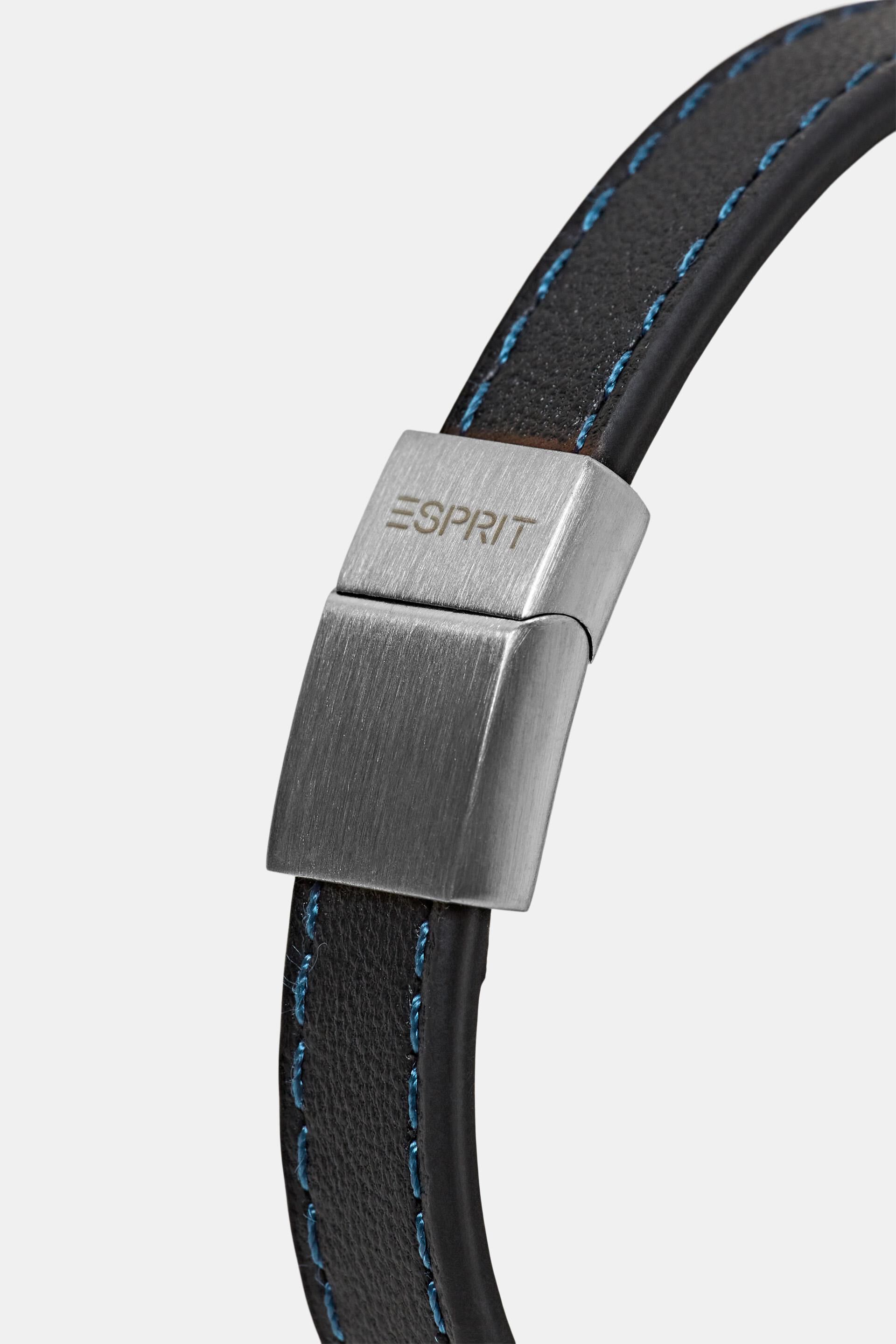 Bracelet en cuir synthétique doté d’une fermeture par bouton aimanté