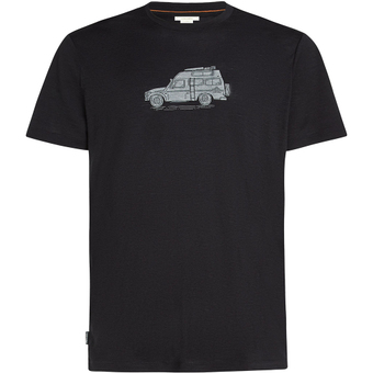 Icebreaker Merino 150 Tech Lite Cosy Camper T-Shirt Black Herren