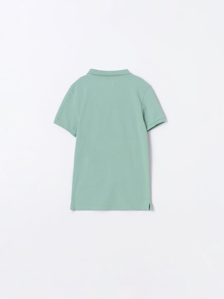 Conjunto com 2 camisas polo básicas - Verde Pastel