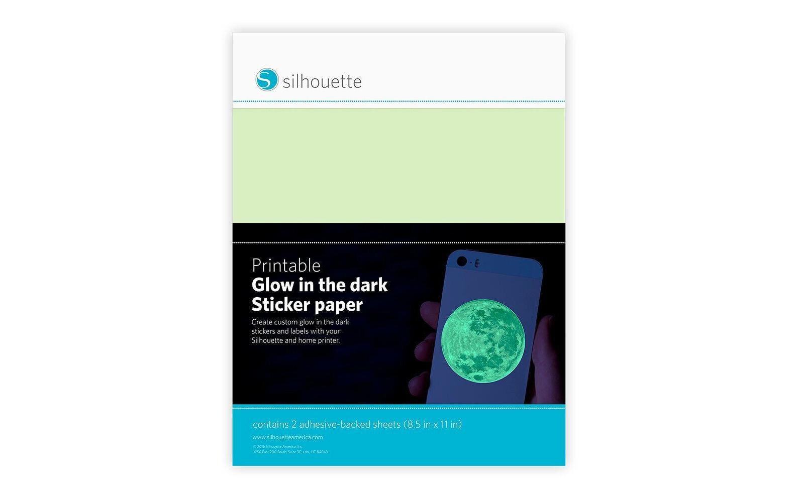 Stickerpapier 2 Stück 21.5 x 28 cmLeuchtet im Dunkeln