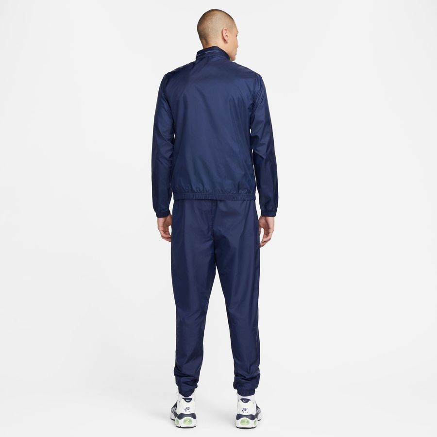 Nike Survêtement NSW Club Lined Woven - Bleu Marine/Blanc