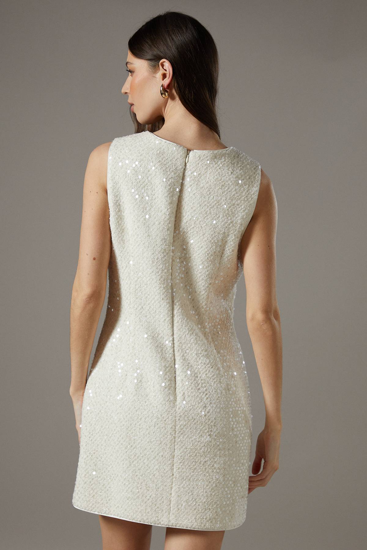 Coast Robe Droite Bouclé à Sequins avec Nœuds