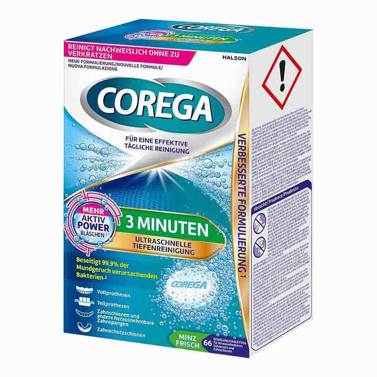 Corega 3 Minuten Tabs, 66 St