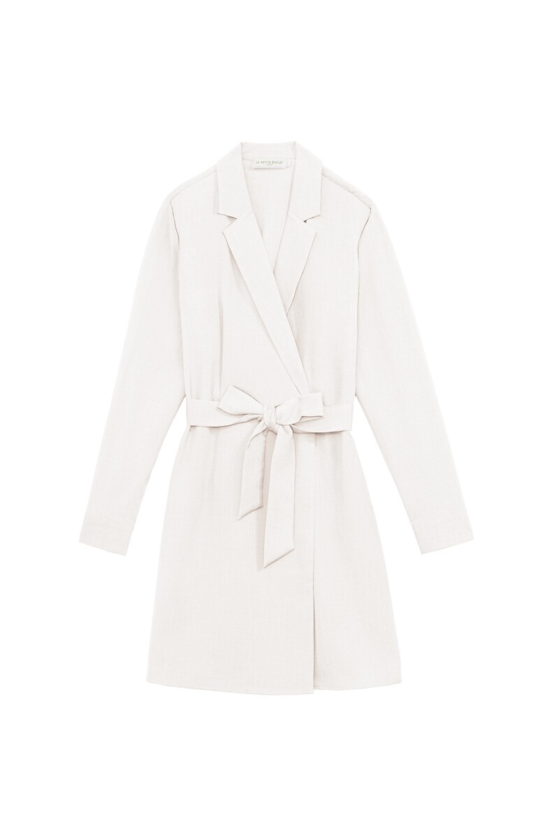 LA PETITE ETOILE<br>Vestido envelope fluido com mangas compridas ROMA