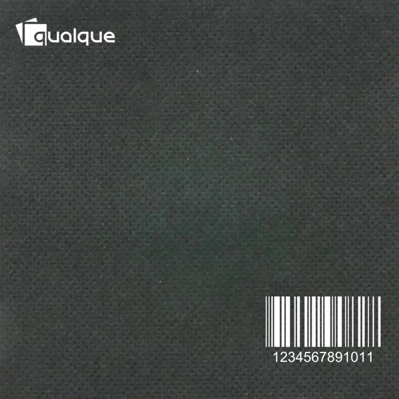 QUALQUE - Serviette cocktail double point - 20x20 - Noir - x4500
