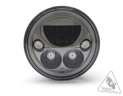 Phare avant Denali M7 LED Ø177mm noir chrome Universel
