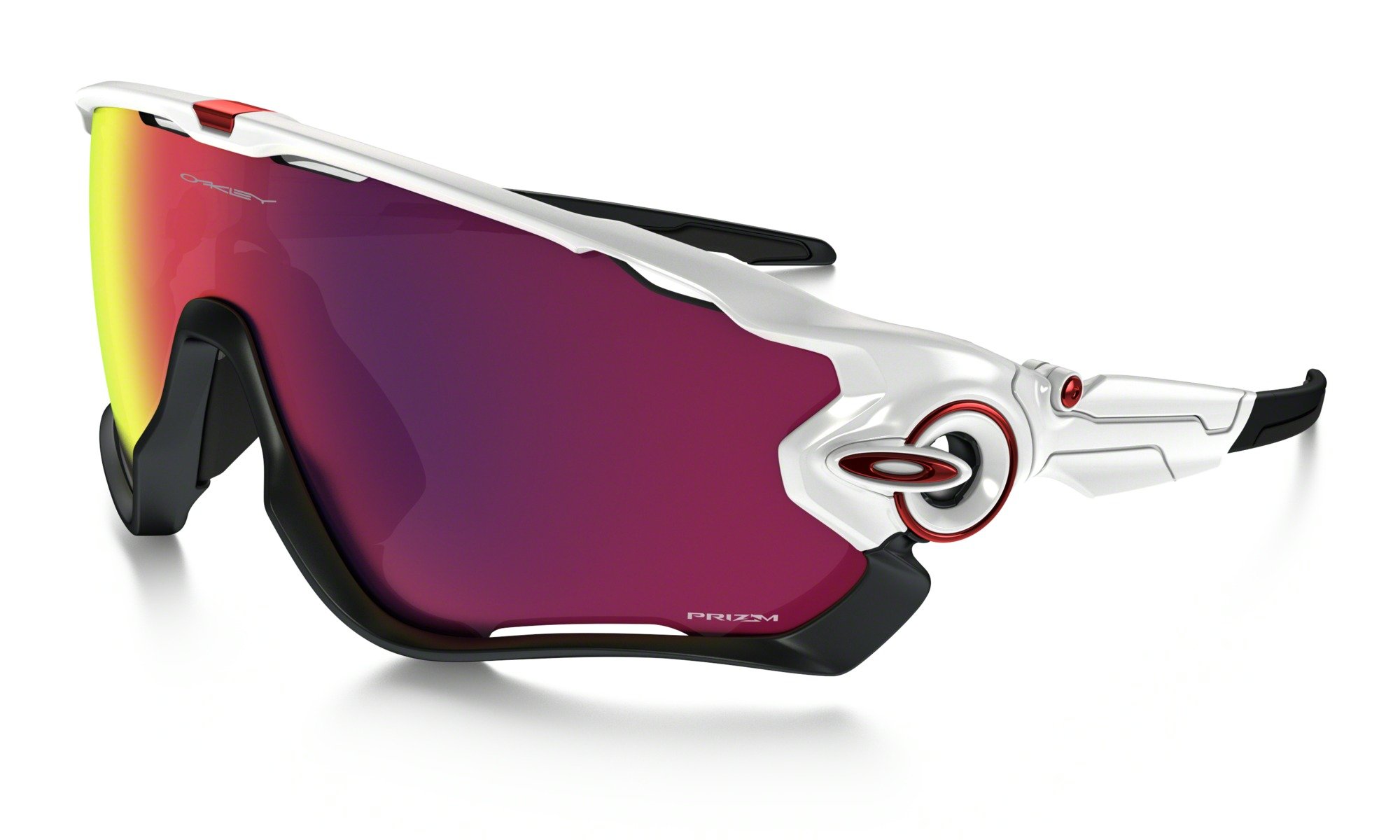 Oakley Jawbreaker Prizm Road hvid/rød/sort