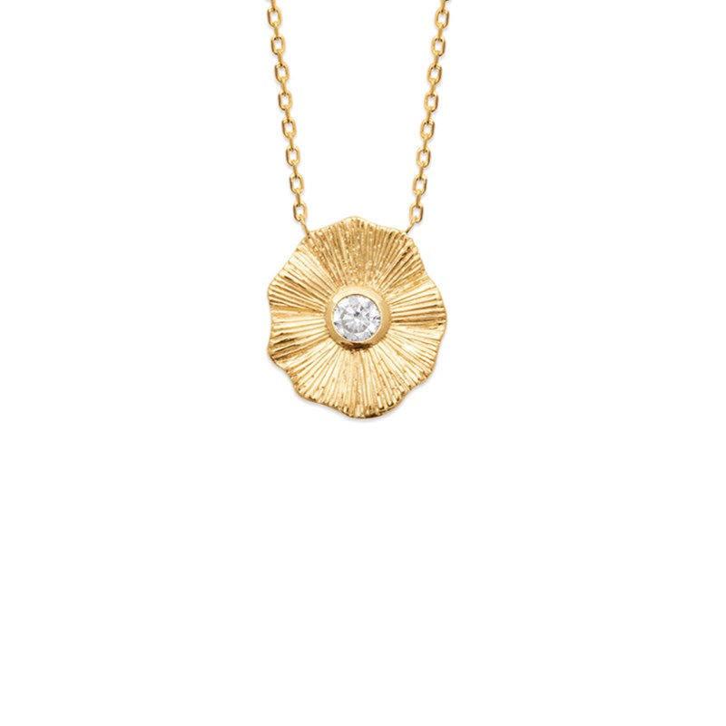Collier fleurs plaqué or jaune ou argent OLIVIA - Bijoux Privés Discovery