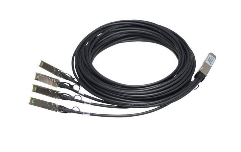 Direct Attach Kabel JG330A QSFP+/4x SFP+ 3 m<br>Direktanschluss-Kupferkabel