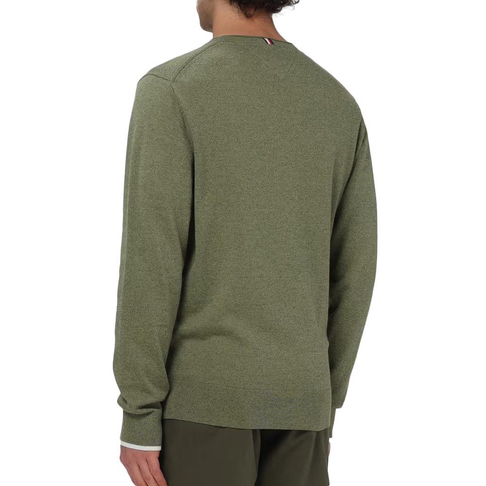 Tommy Hilfiger Pull Kaki Homme Tommy Hilfiger Mouline Organic