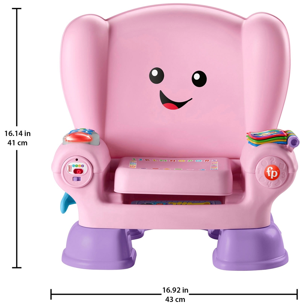 Fisher-Price Lachen & Lernen Smart Stages Aktivitätsspielzeug-Stuhl Rosa