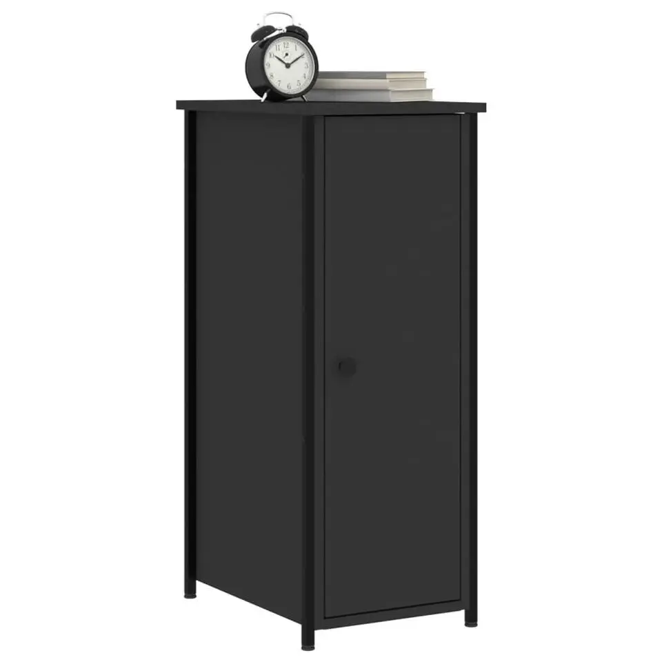 vidaXL - Nachtkastje - Zwart - Bewerkt hout - 2 stuks