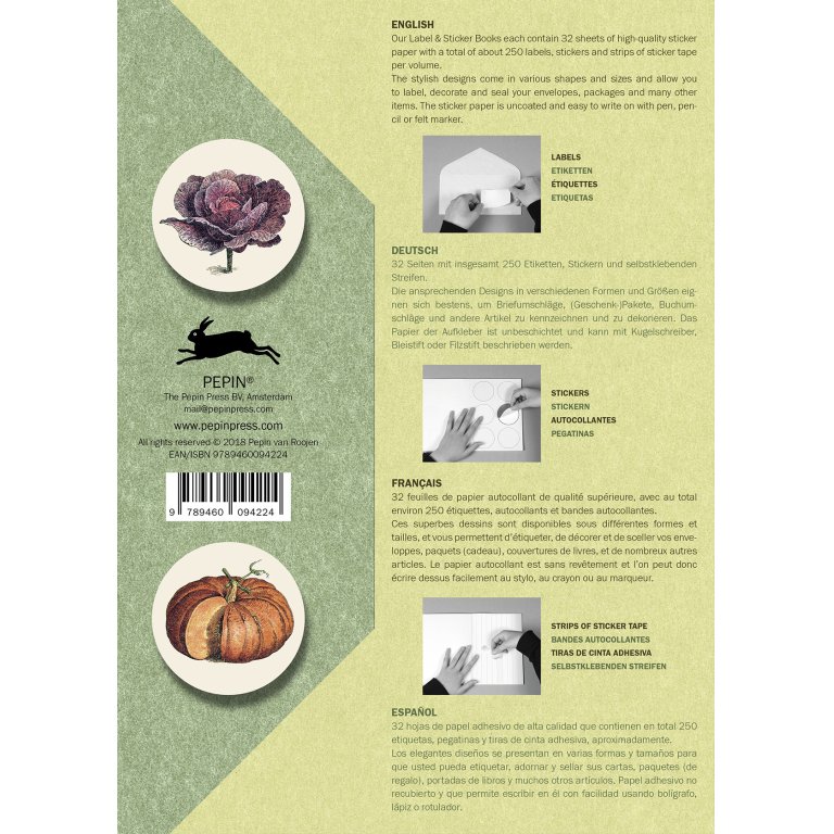 Pepin Label- und Stickerbuch