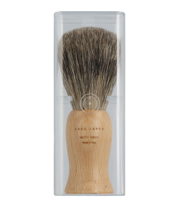 Acca Kappa Men's Grooming Shaving Brush - Beechwood Handle - Natural Bristles 1-Stück