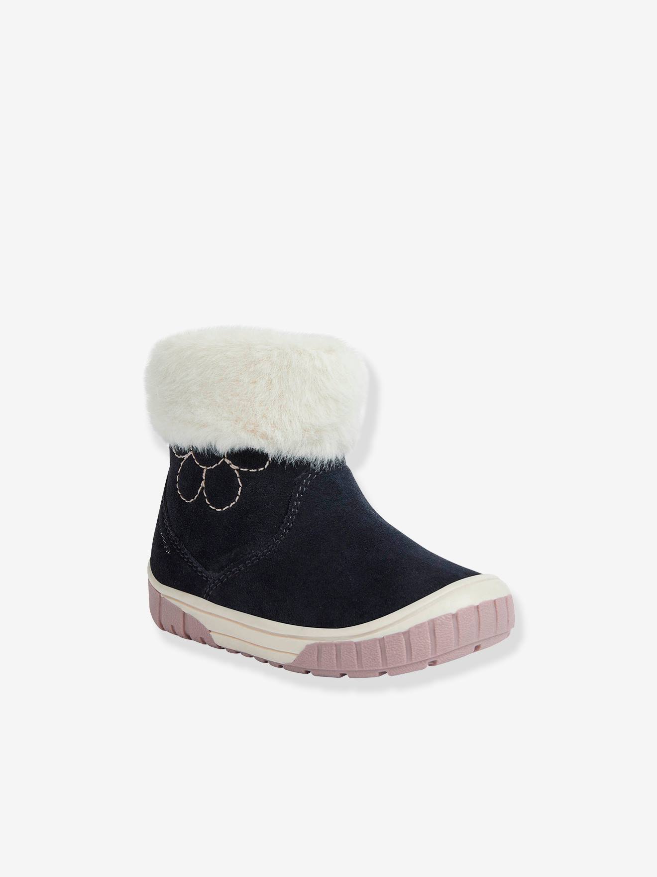 Botas de cano curto Omar Girl WPF GEOX® para bebê menina, azul marinho