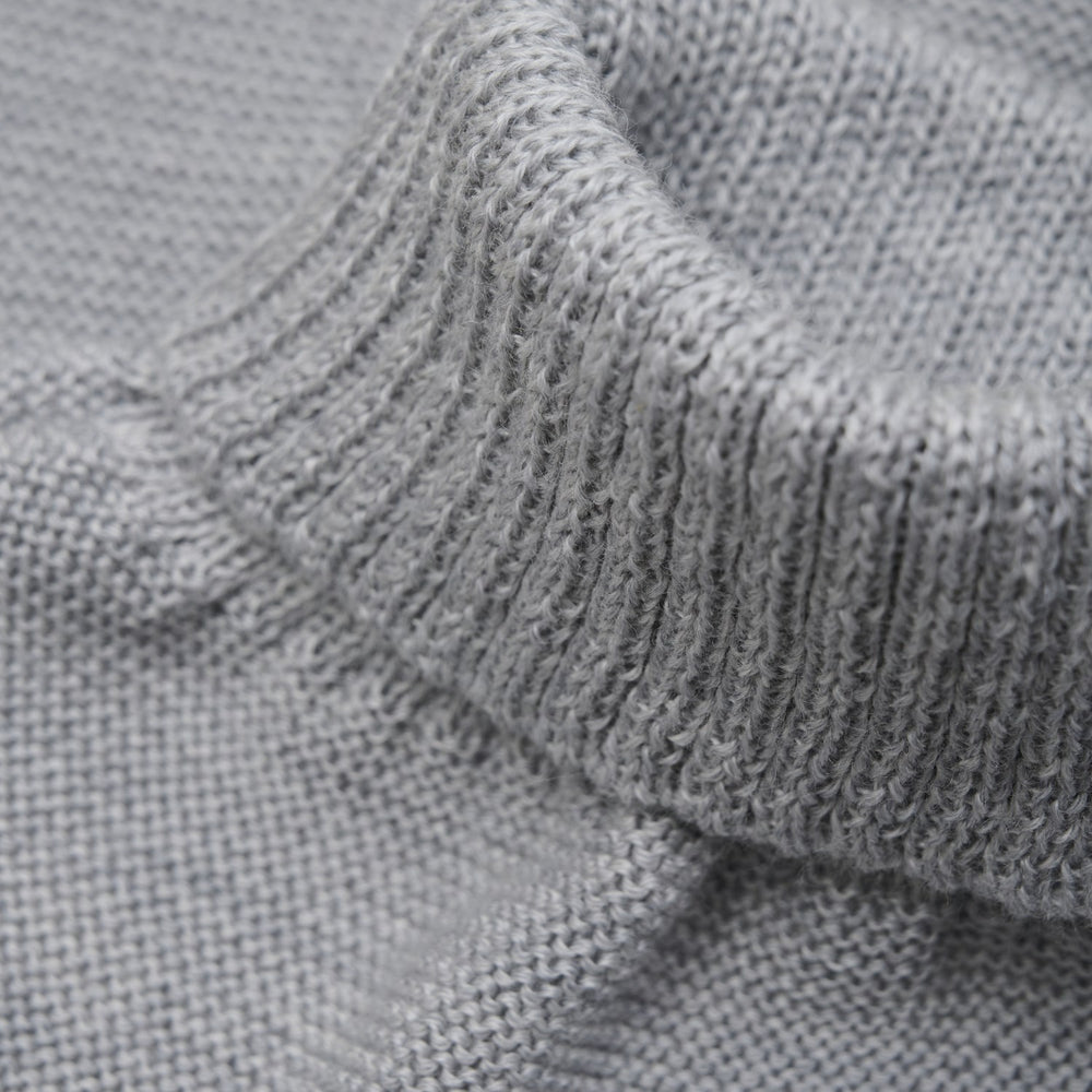 Køb Huttelihut Medium Grey Melange Halsedisse Uld Strik