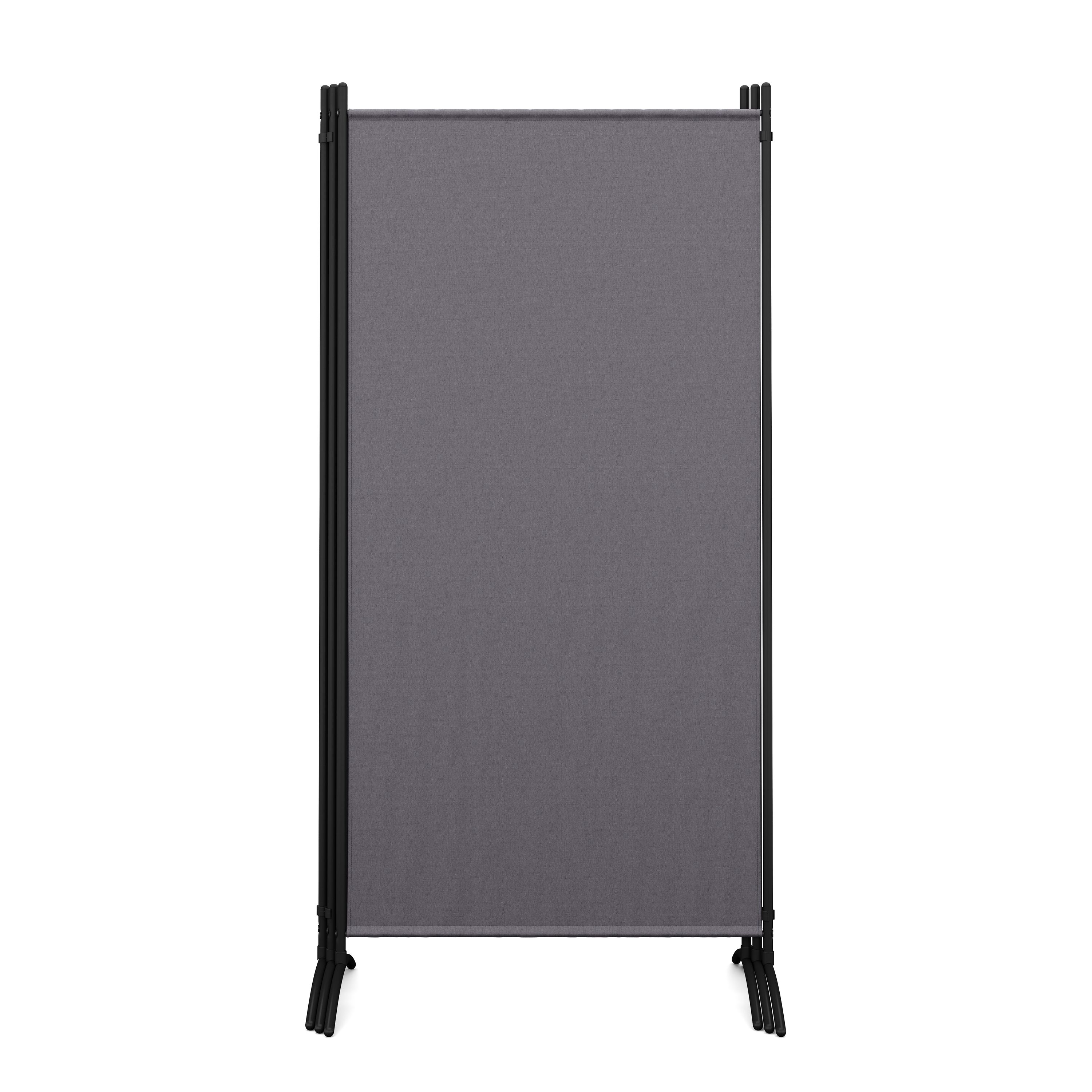 Paravent 3-teilig 255 x 180 cm anthrazit