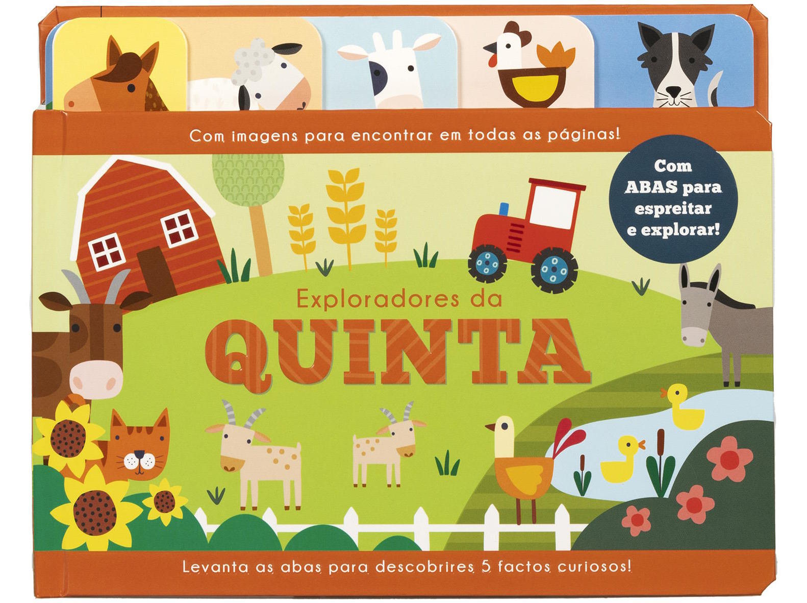 LIVRO EXPLORADORES DA QUINTA - COM ABAS FACTOS DIVERTIDOS