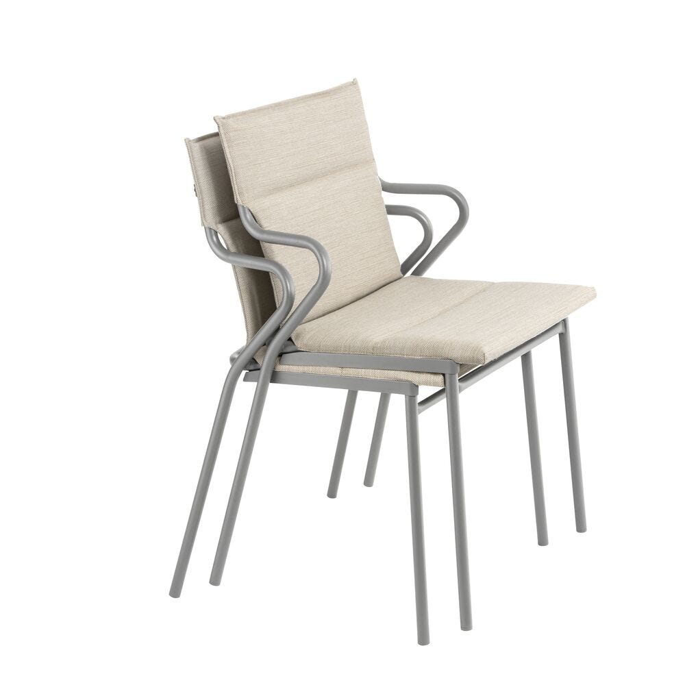 Gepolsterter Esszimmerstuhl Ancône Hedona Beige Latte