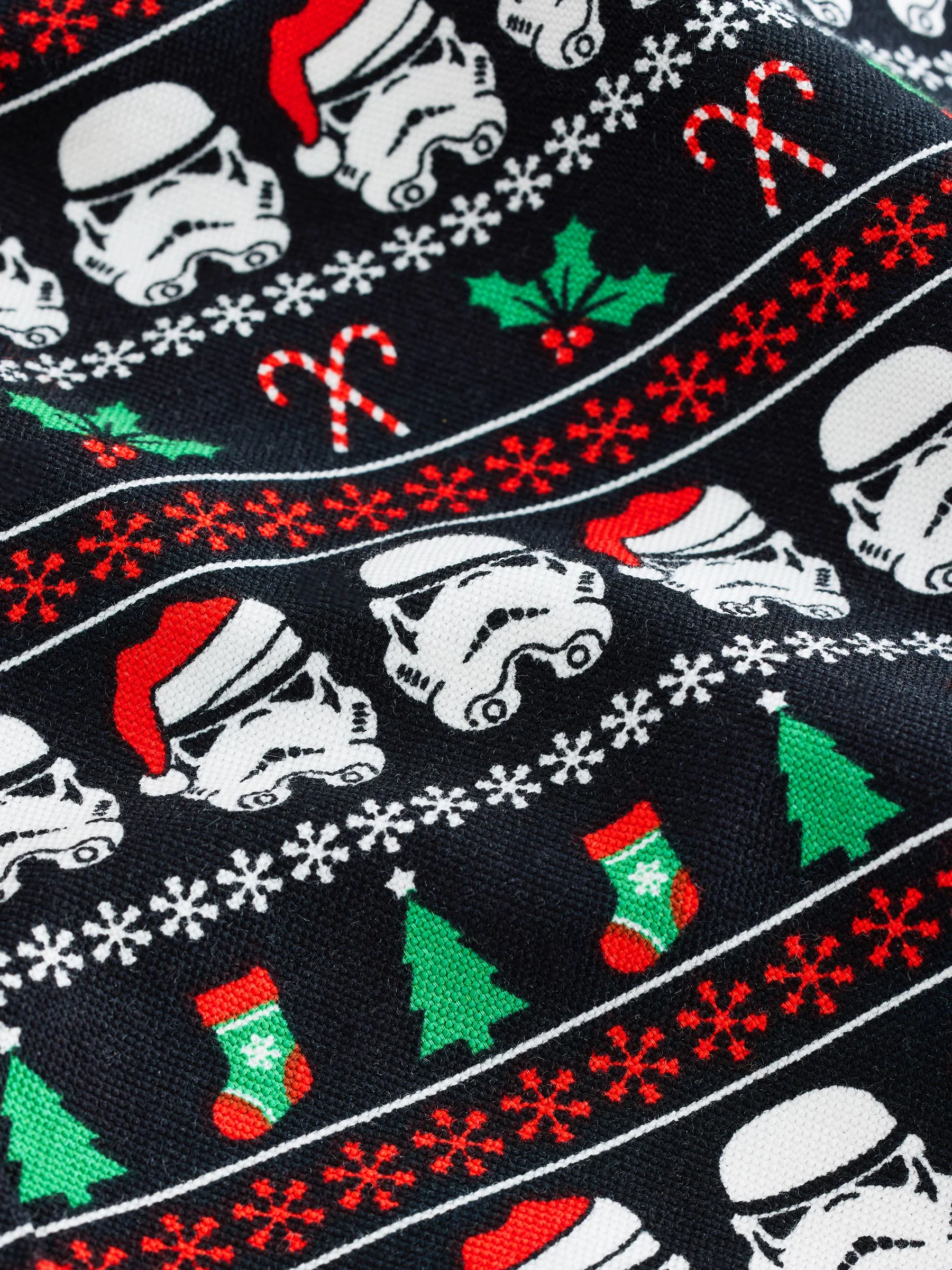 Zwart - Overhemd met kerstprint en lange mouwen met Stormtrooper