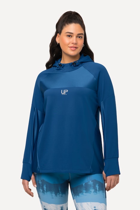 Funktionsshirt, Kapuze, Langarm, Hoodie, Daumenloch