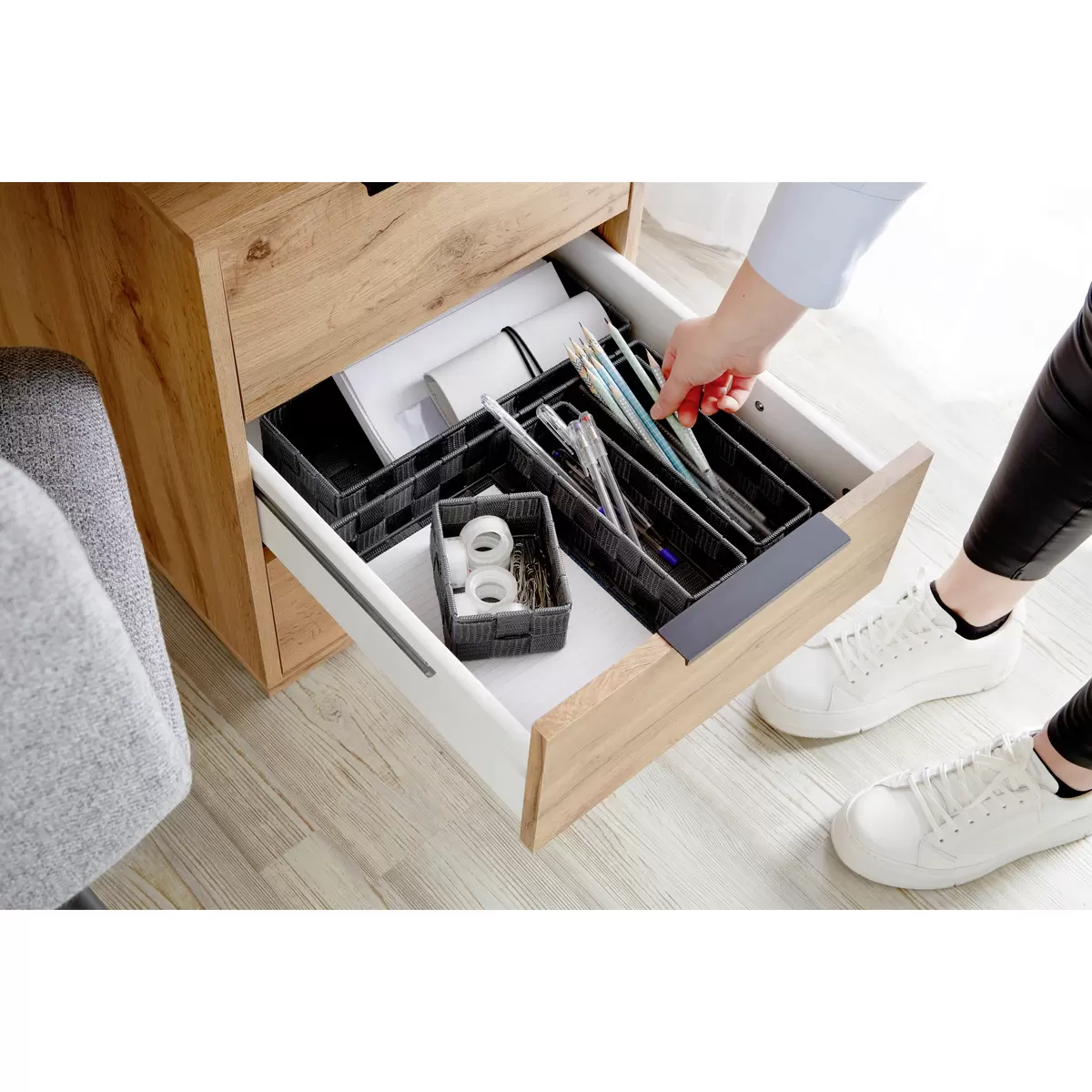 Schubladen Organizer Ondega Dunkelgrau