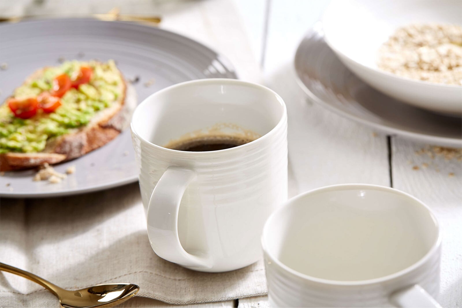 Ritzenhoff & Breker Kaffeebecher LEVI 6er Set weiß