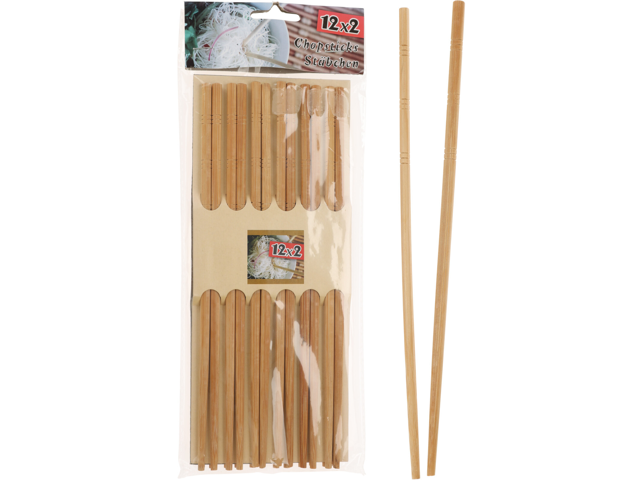 PAUZINHOS BAMBU 24CM 12X2UN