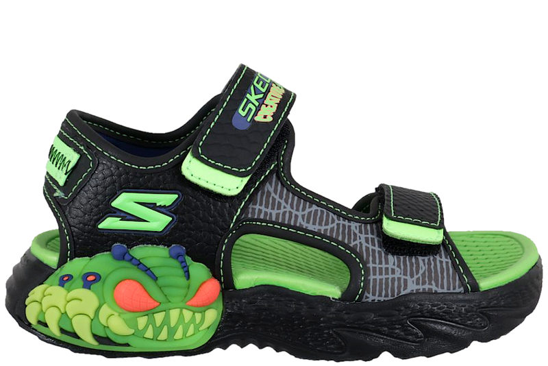 SKECHERS S LIGHT CREATURE SPLASH GREEN SANDAL