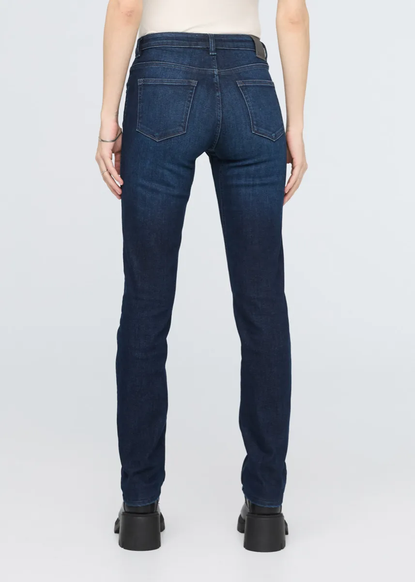 Duer Tech Fleece Denim Slim Straight Dark Indigo