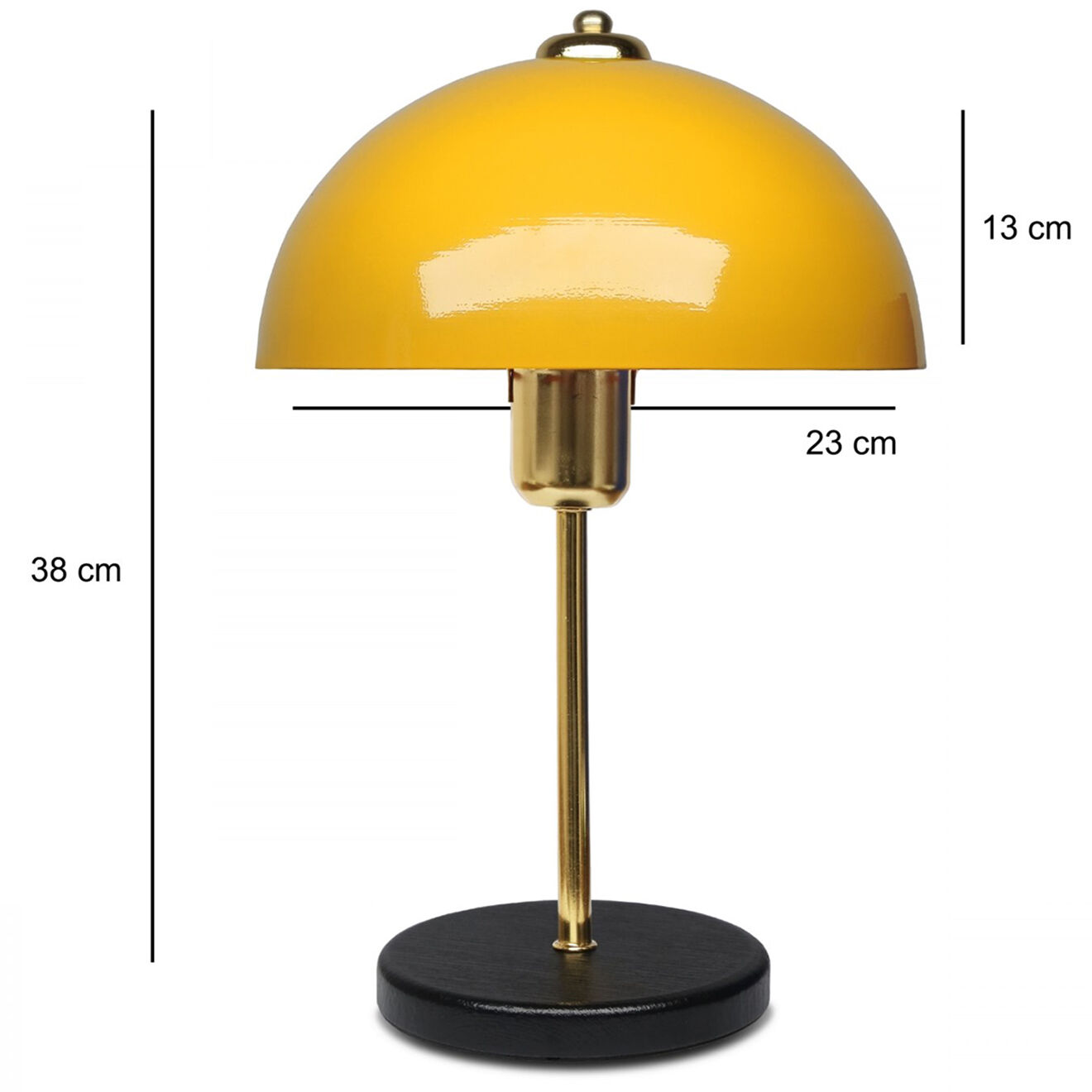 Sheen Lampe de table AYD jaune - 23x12x38 cm