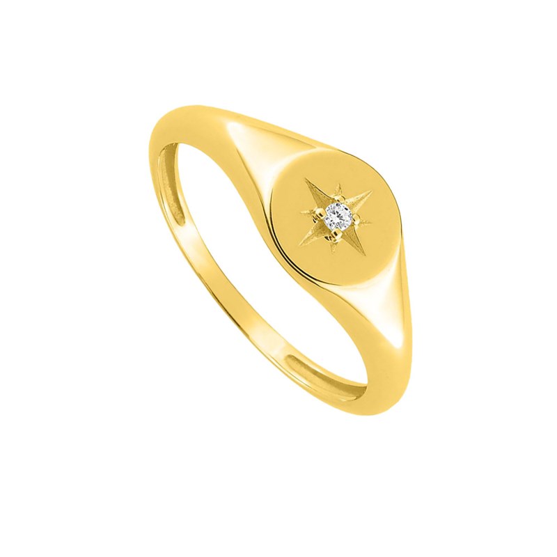 Bague Femme - Oxyde de zirconium - Or 18 Carats
