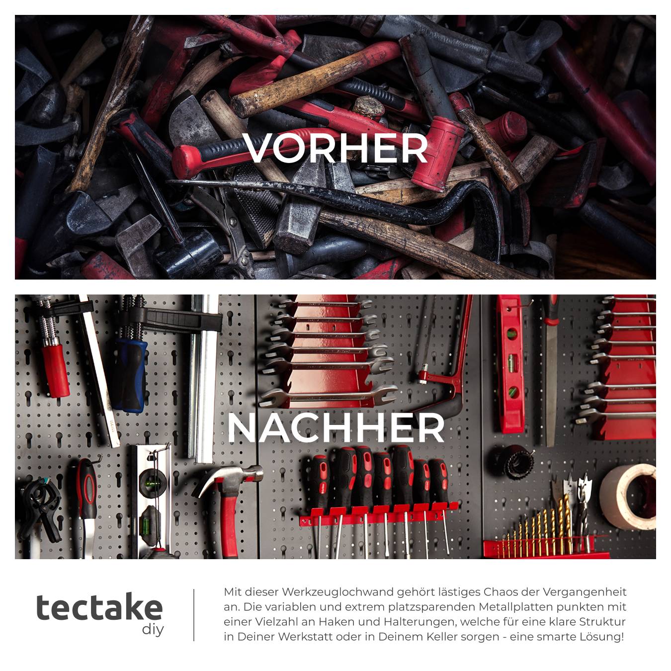 Werkzeuglochwand