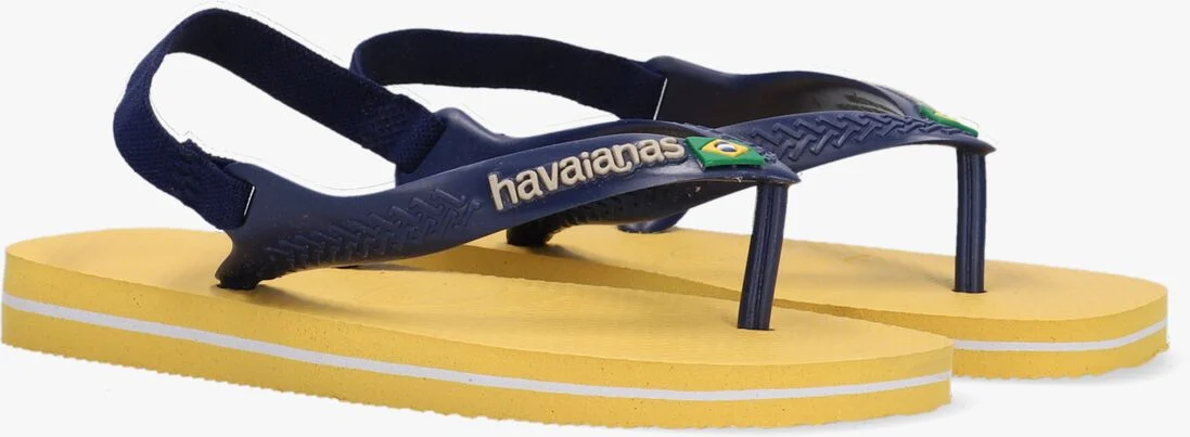 HAVAIANAS gele havaianas teenslippers baby brasil logo ii