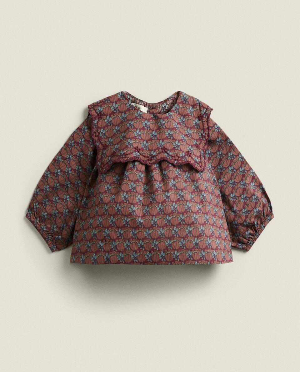 CAMISA INFANTIL FEITA COM TECIDO LIBERTY