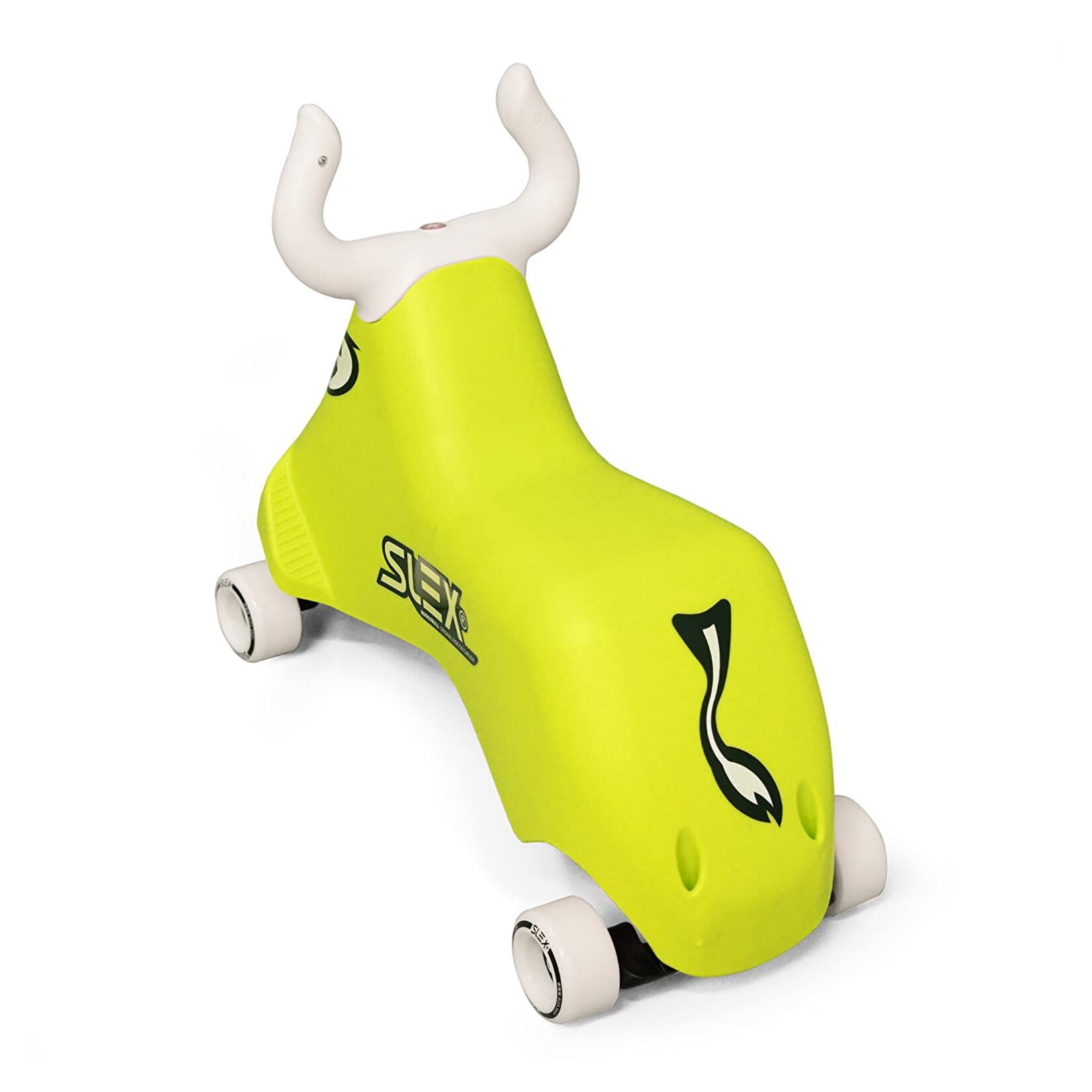 SLEX RodeoBull Rutschfahrzeug in grün Kinder Rutschauto ABEC 3 Longboard Rollen bis 35kg