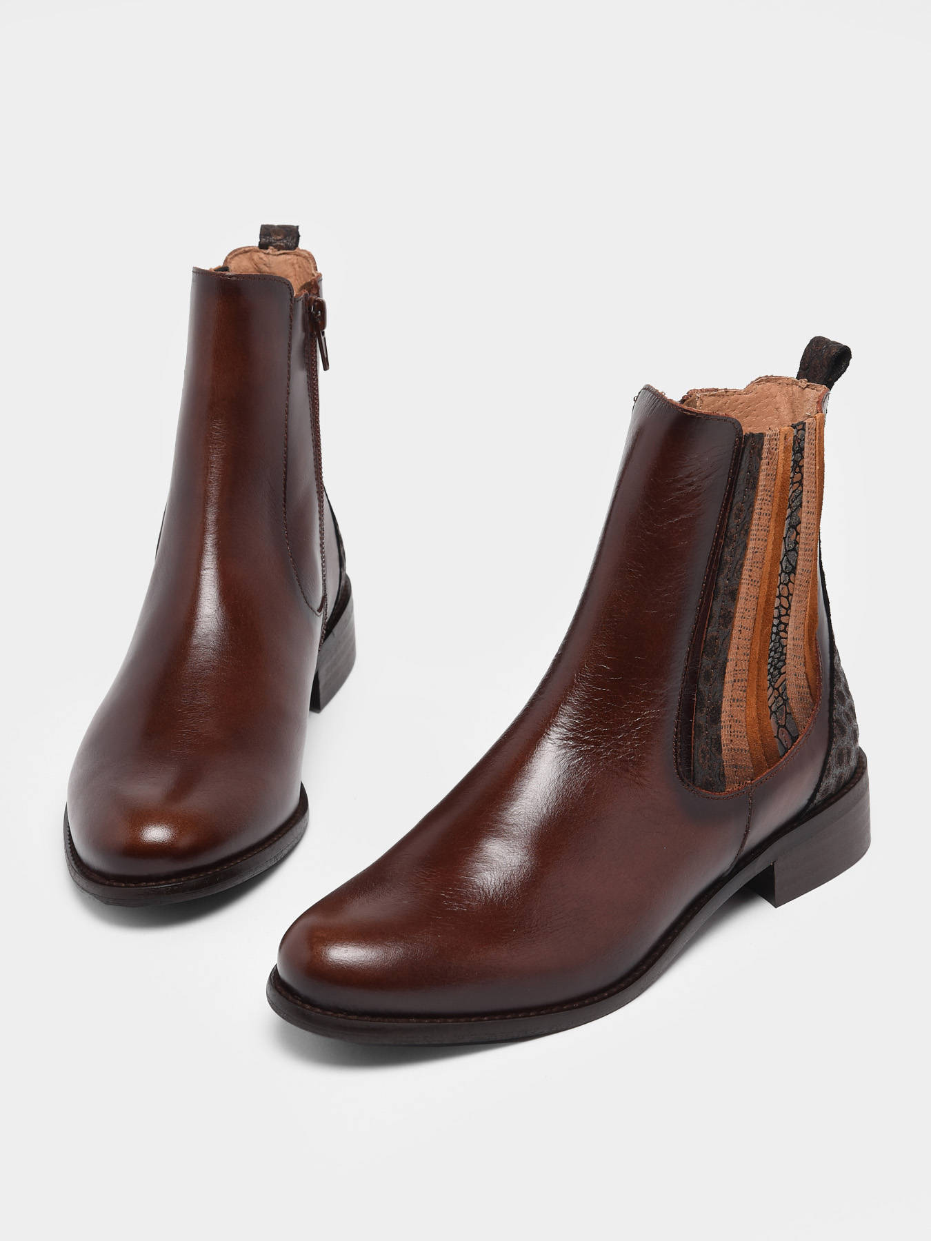 Bottines en cuir en cuir FOLIE'S
