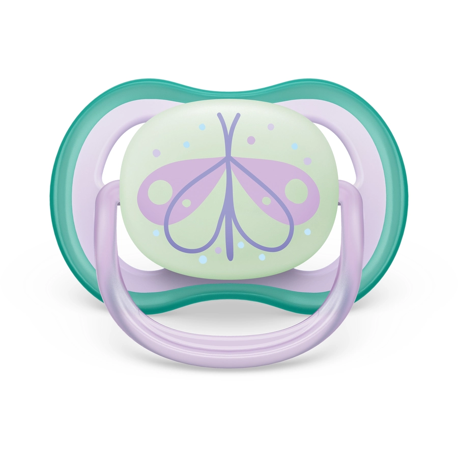 Philips Avent Nachtschnuller ultra air SCF08558 0-6 Monate 4 Stück grünlila