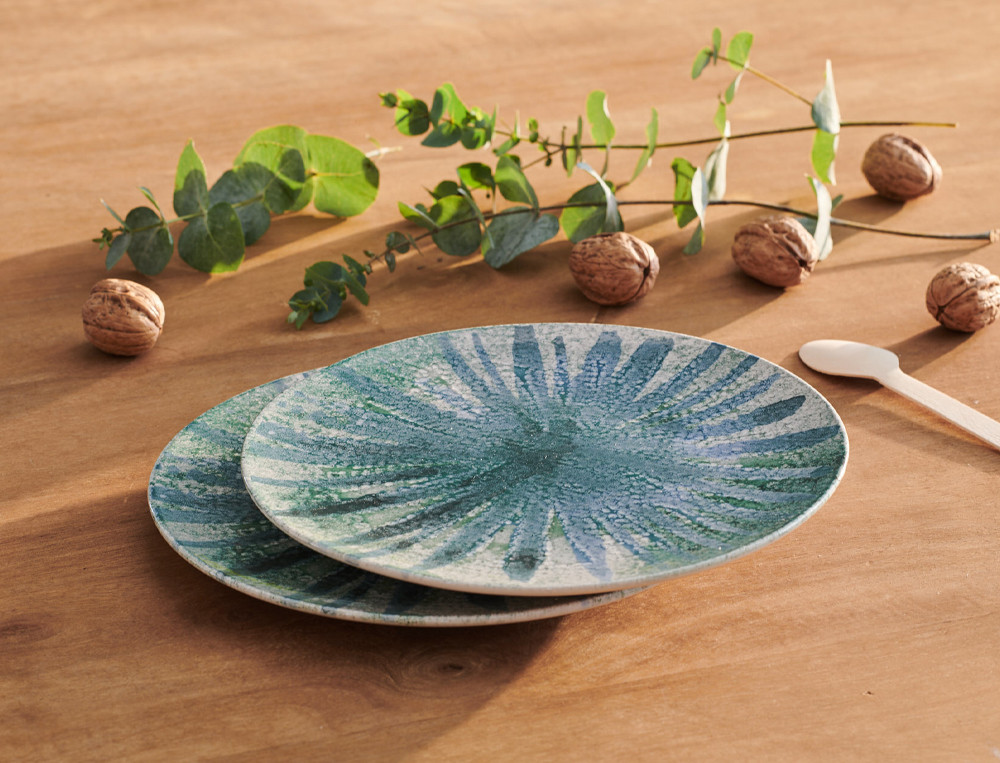 Lot de 2 assiettes à dessert-Tout en légèreté