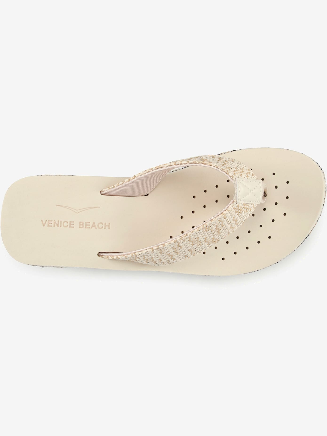 Tongs avec talon compensé confortable