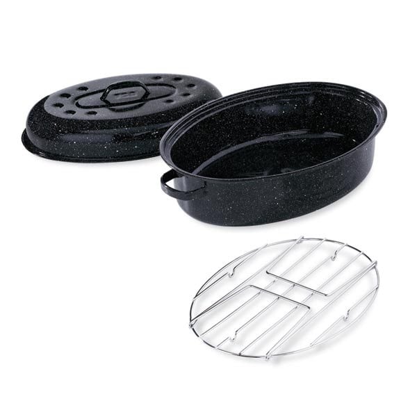 Lot Roaster 3 6 personnes avec grille Graniteware