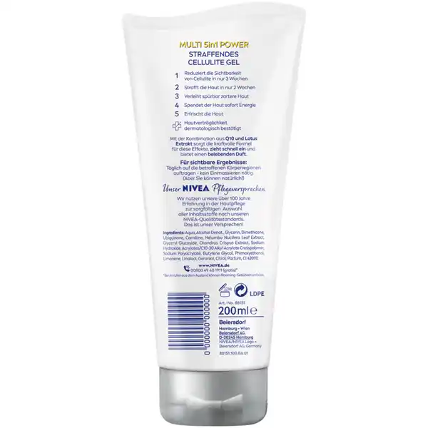 Multi 5in1 Power straffendes Cellulite Gel